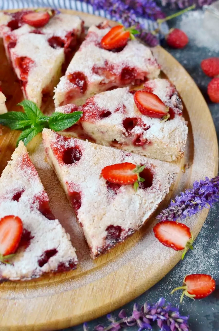Crustless Fresh Strawberry Pie
