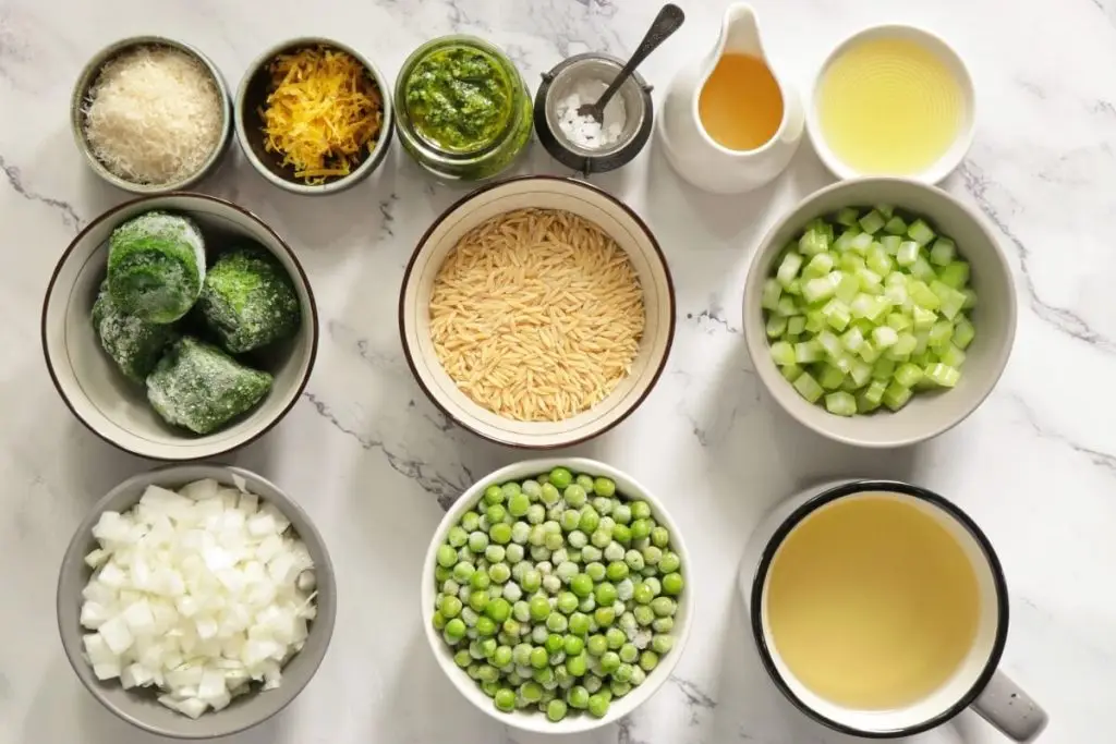 Ingredients for Green Pesto Minestrone