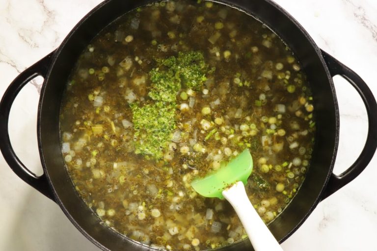Step 4 - Green Pesto Minestrone