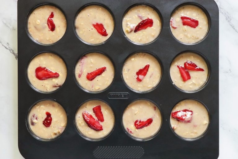 Step 9 - Honey Roasted Strawberry Muffins