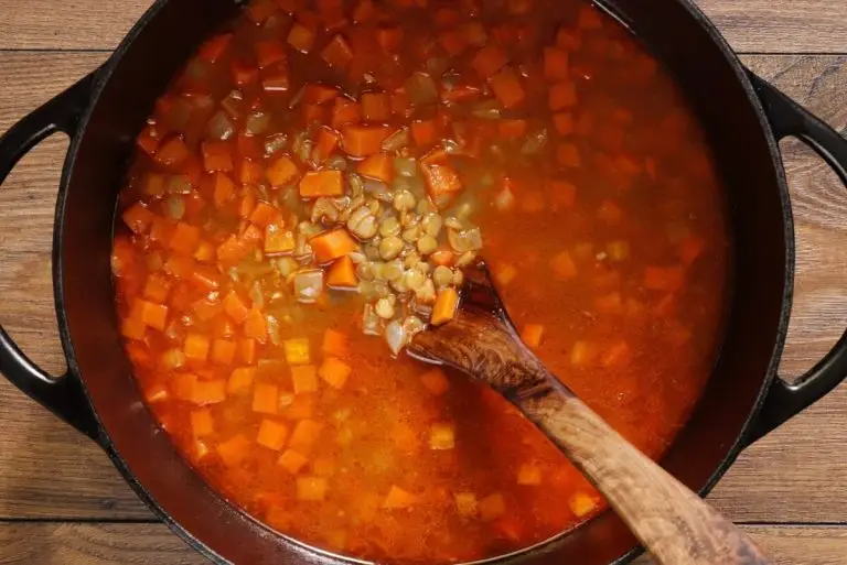 Step 4 - Lentil Soup with Burrata