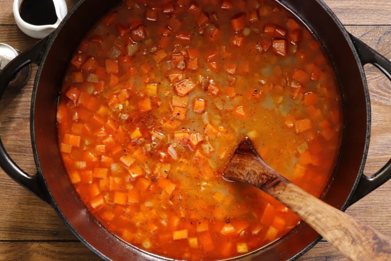 Step 5 - Lentil Soup with Burrata