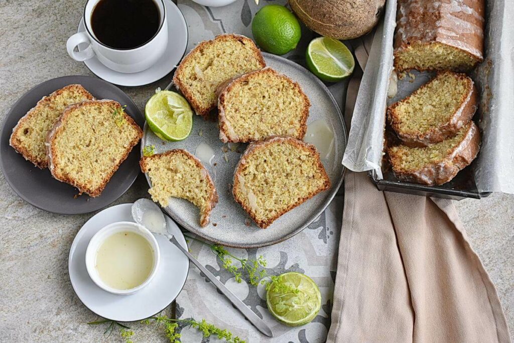 How to serve Lime, Coconut & Cardamom Cake