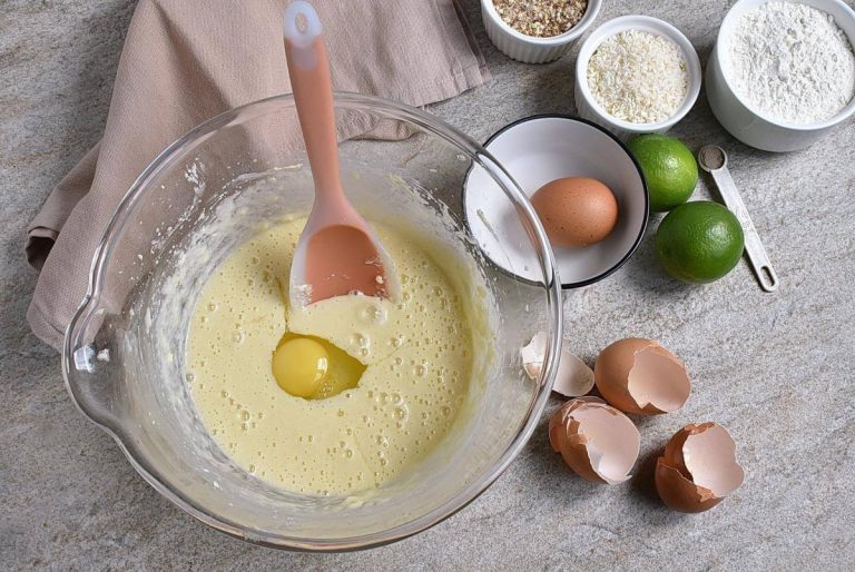 Step 3 - Lime, Coconut & Cardamom Cake