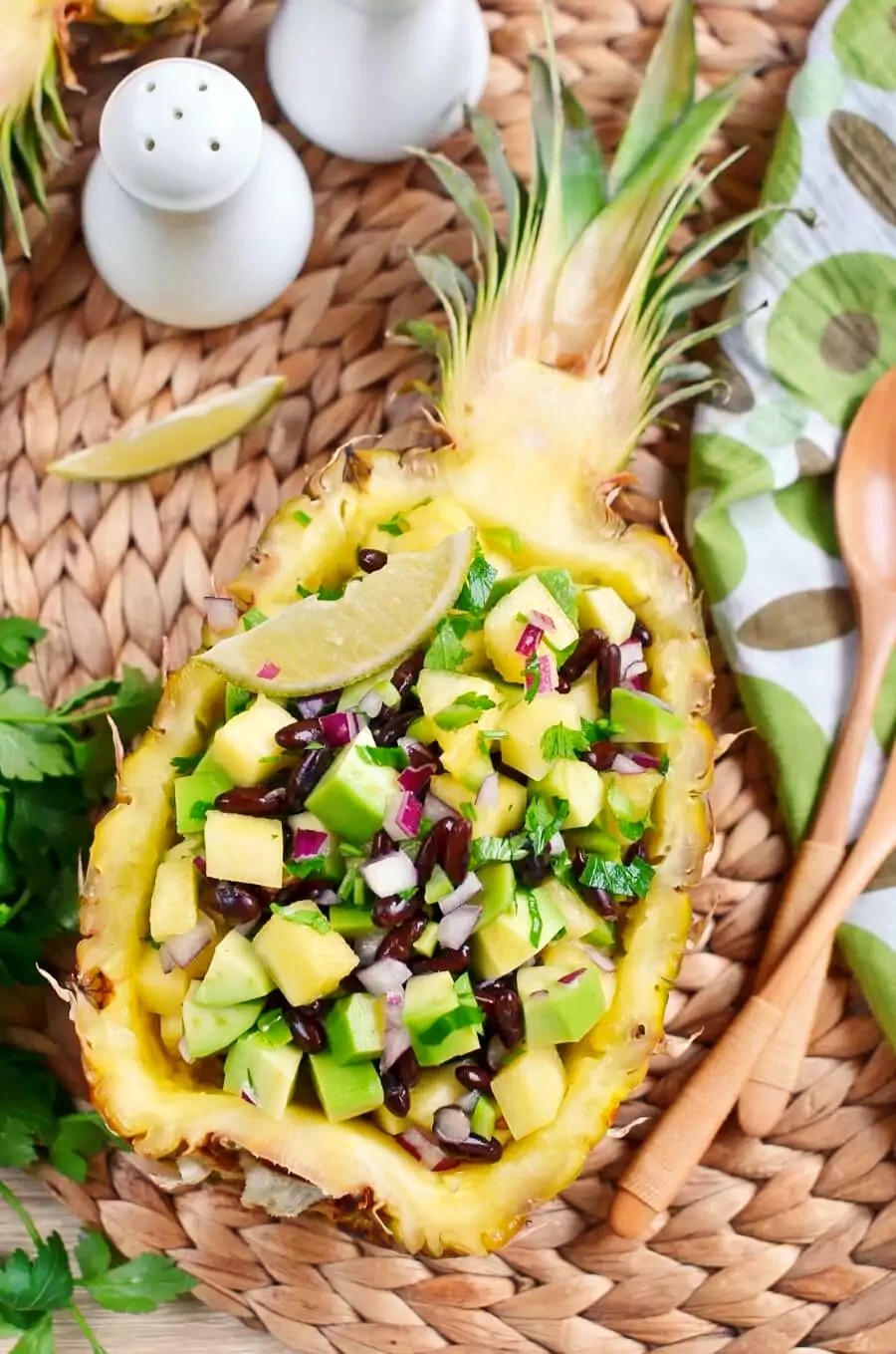 Pineapple, Avocado and Bean Salsa
