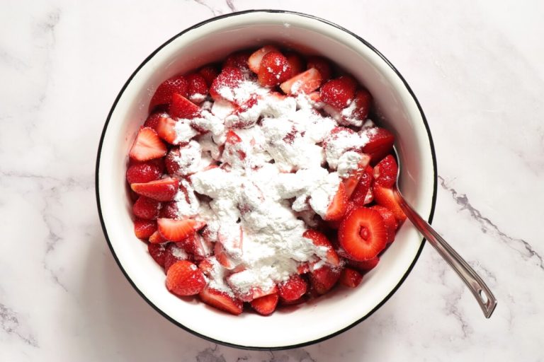 Step 2 - Strawberry Crumble