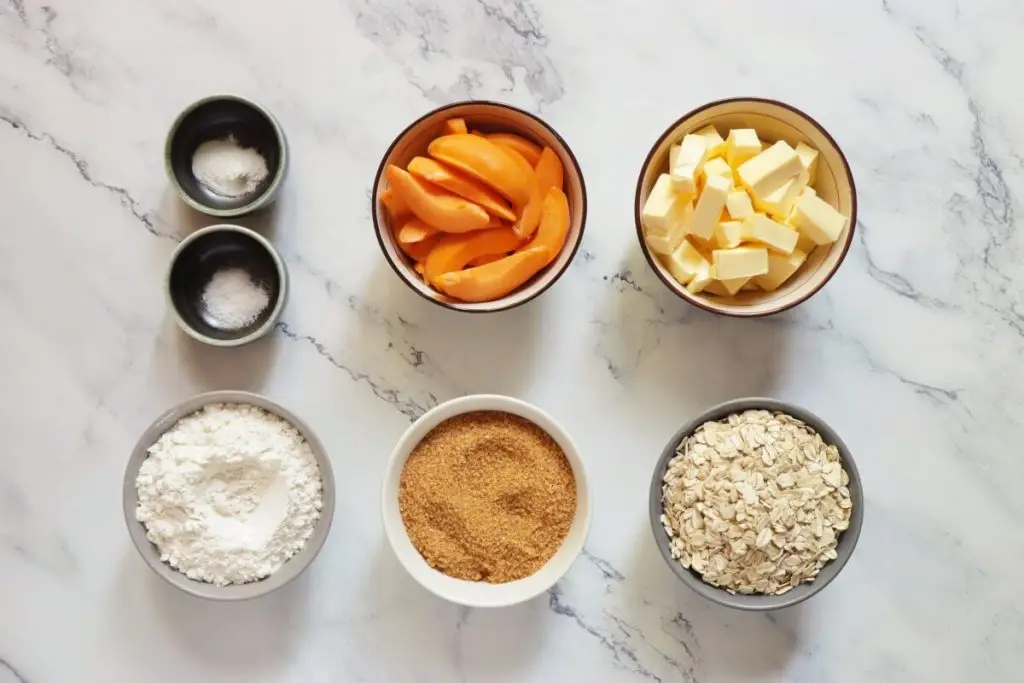 Ingredients for Apricot Oat Bars