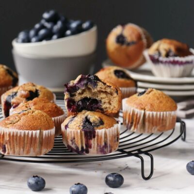 Best Healthy Blueberry Muffins-Easy Healthy Blueberry Muffins-Gluten Free Blueberry Muffins-Sugar Free Blueberry Muffins