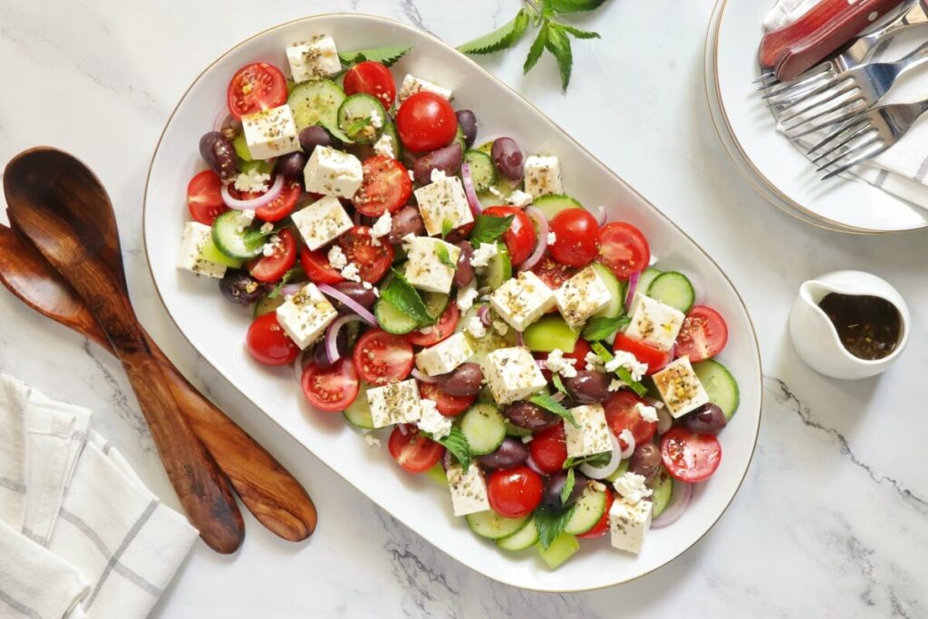 How to serve Greek Salad