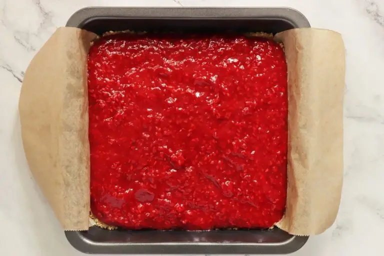 Step 8 - Raspberry Crumble Bars GF