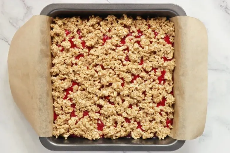 Step 9 - Raspberry Crumble Bars GF