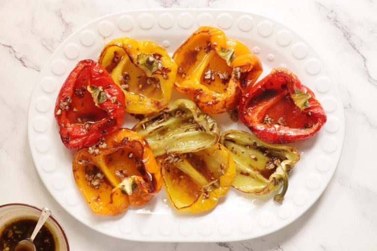 Step 6 - Roasted Bell Peppers with Burrata