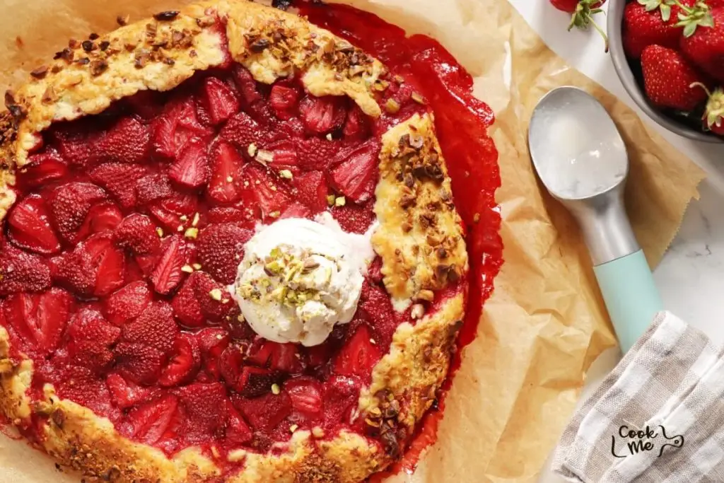 Rustic Strawberry Almond Galette