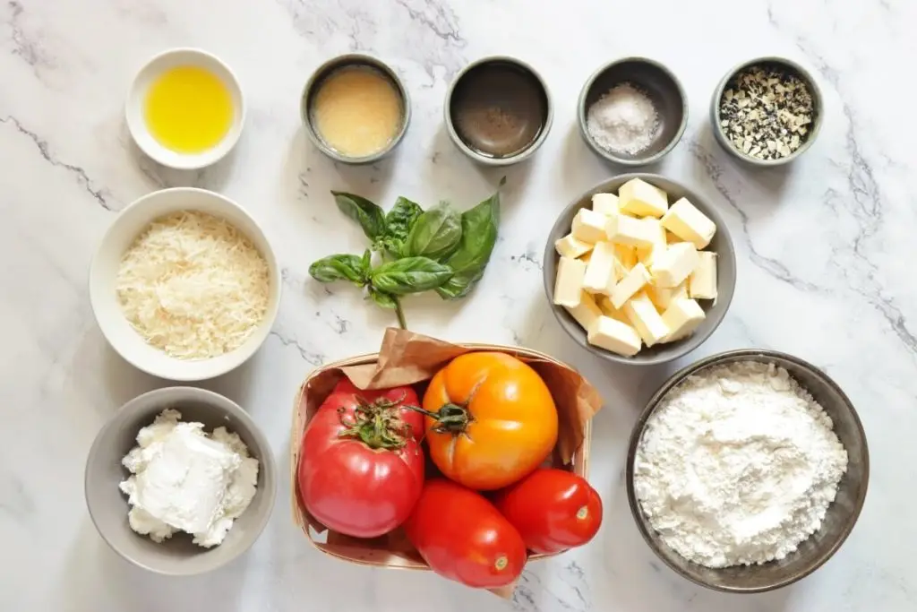 Ingredients for Savory Tomato Galette