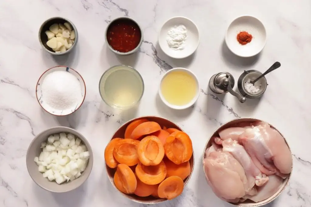 Ingredients for Slow Cooker Apricot Chicken