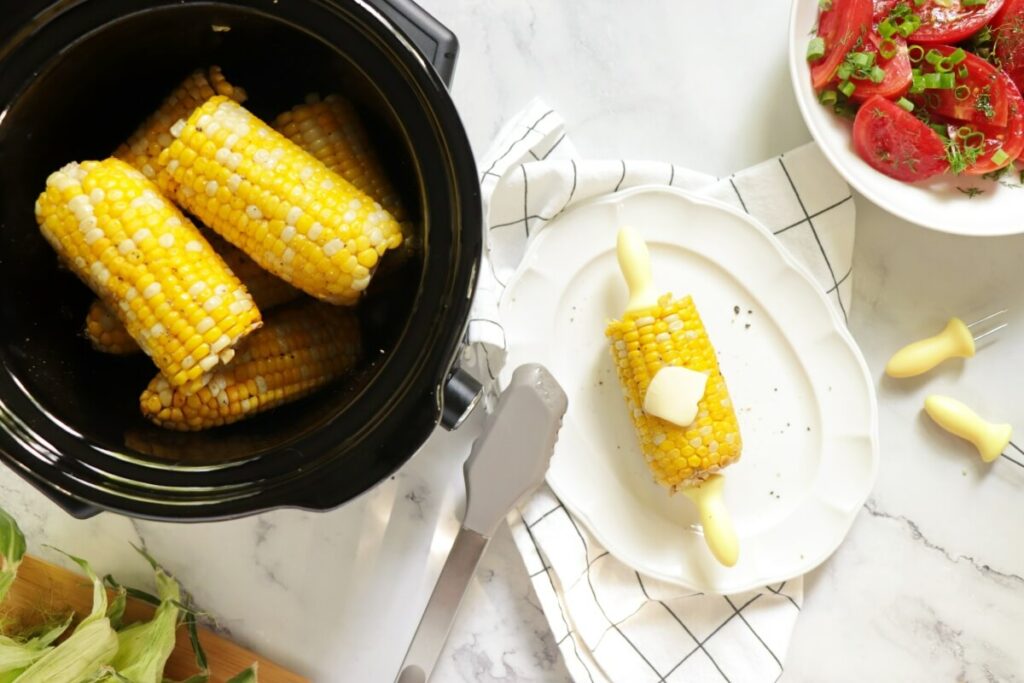 How to serve Slow Cooker Corn on the Cob