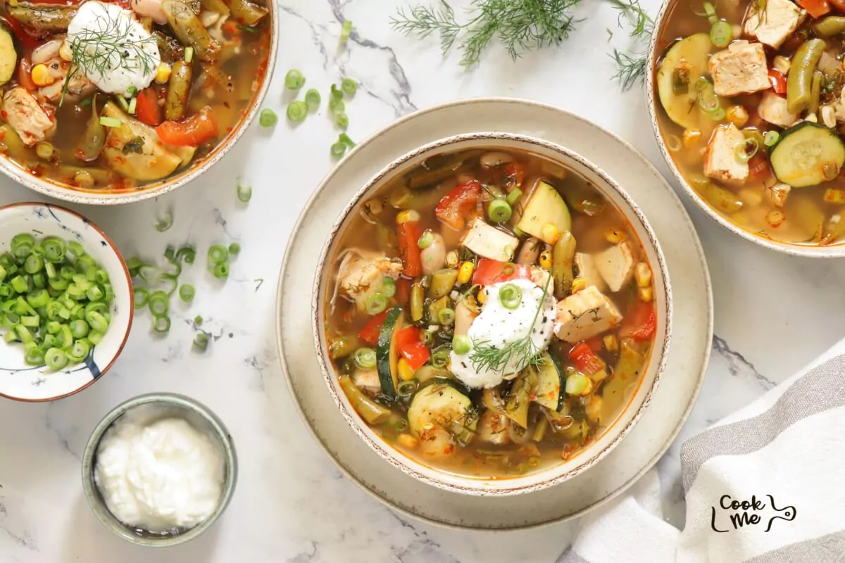 Summer Chicken Vegetable Soup