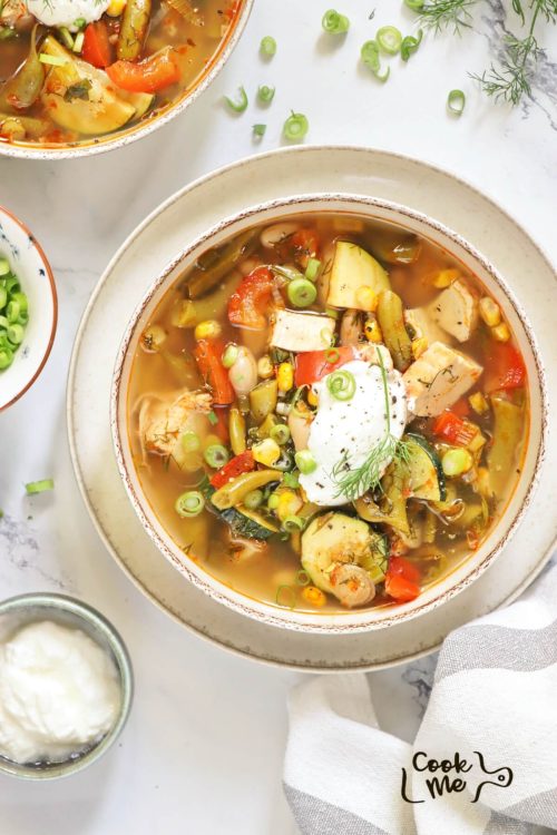 Summer Chicken Vegetable Soup