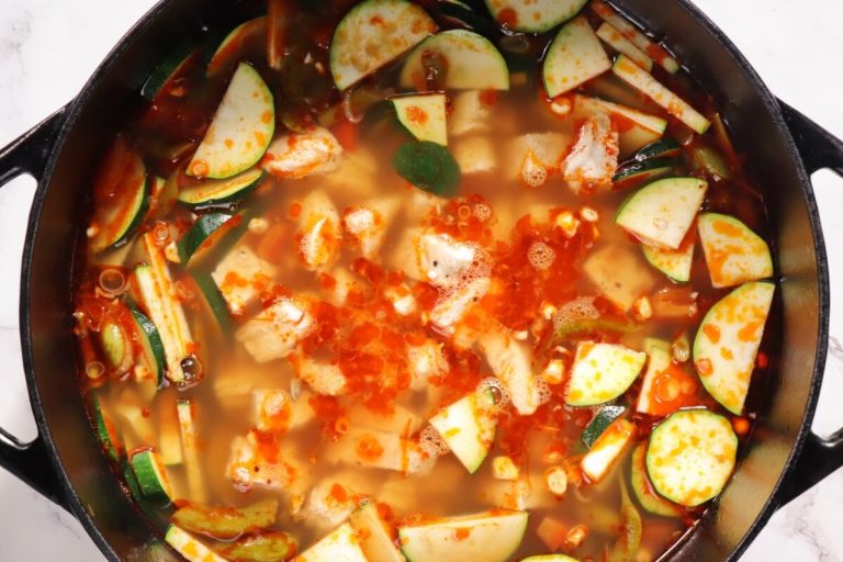 Step 5 - Summer Chicken Vegetable Soup