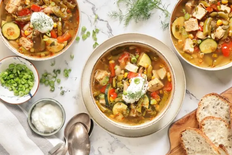 How to serve Summer Chicken Vegetable Soup