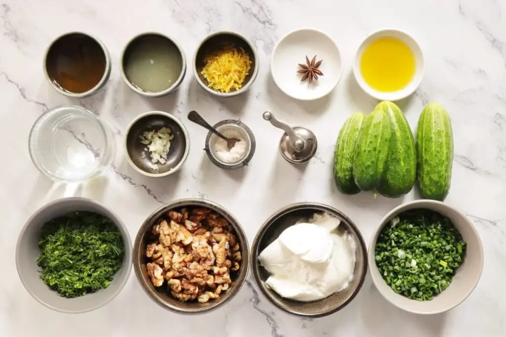 Ingredients for Tarator