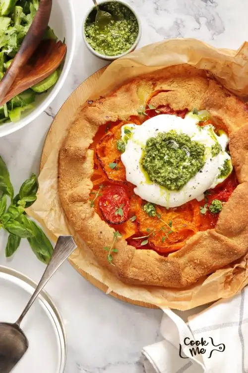 Tomato and Burrata Galette