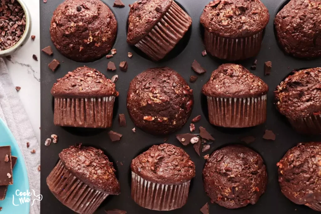 Chocolate Banana Rye Muffins