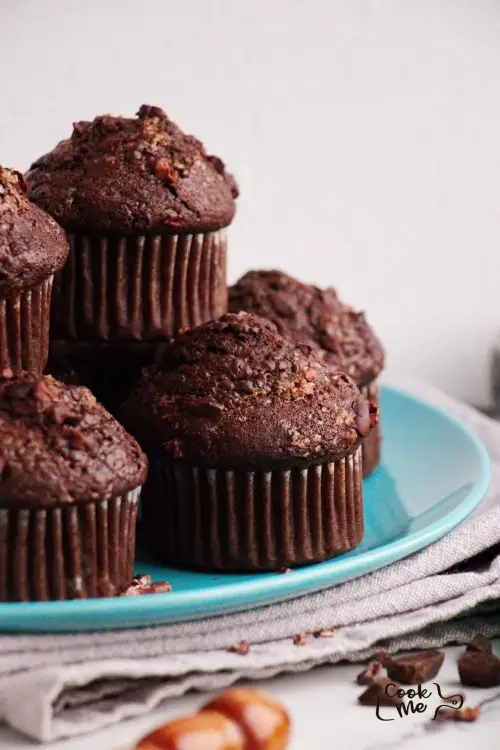 Chocolate Banana Rye Muffins