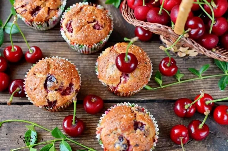Step 8 - Fresh Cherry Muffins