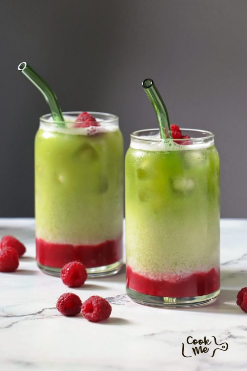 Iced Raspberry Matcha Latte