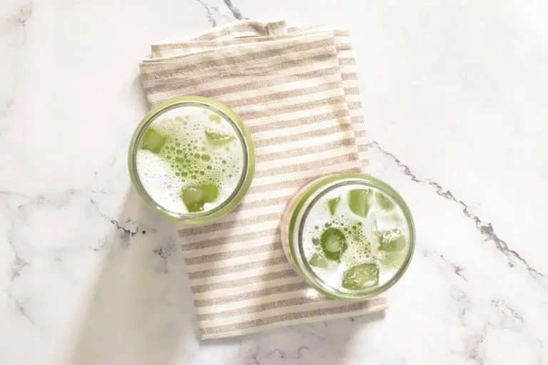 Step 7 - Iced Raspberry Matcha Latte