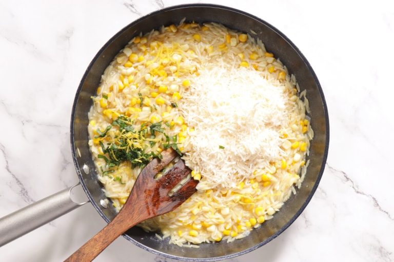Step 4 - One Pot Creamy Corn Orzo