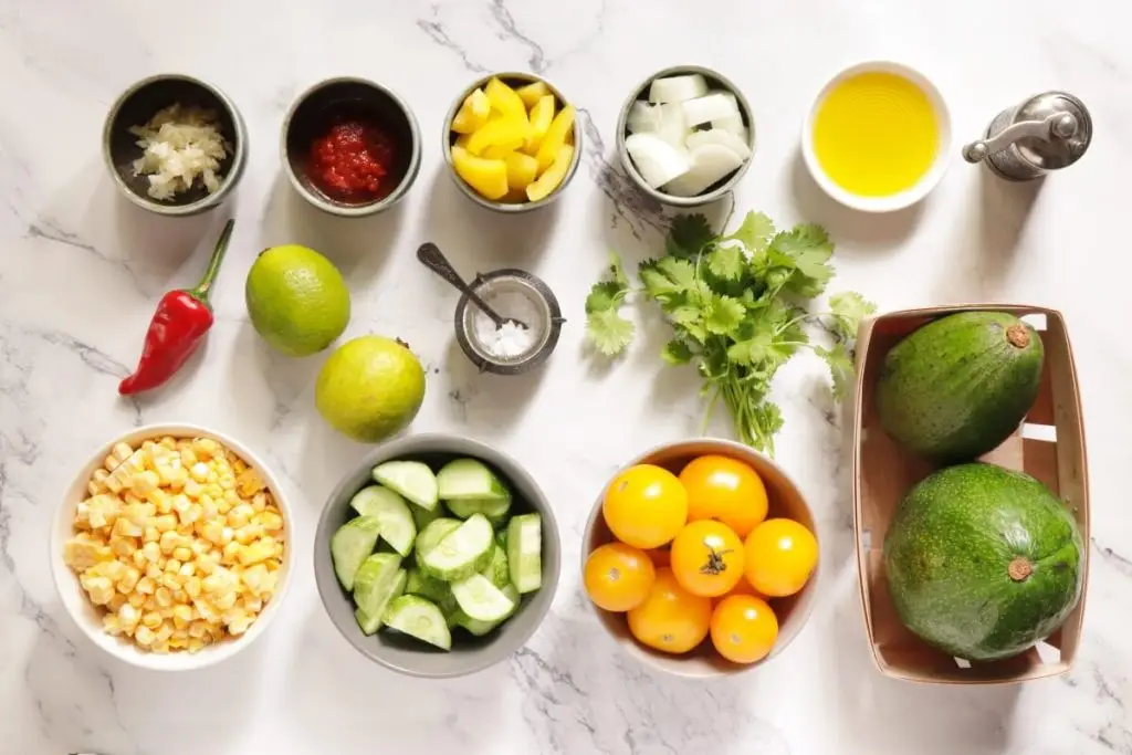 Ingredients for Roasted Corn Gazpacho