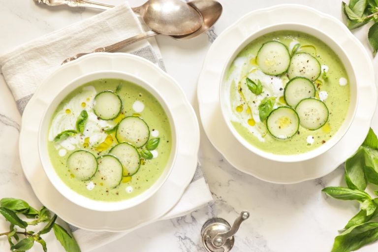Step 4 - Vegan Basil Cucumber Gazpacho