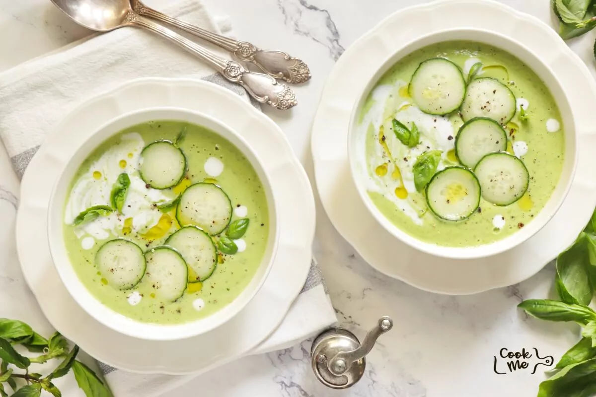 Vegan Basil Cucumber Gazpacho Recipe-Cucumber Gazpacho-Basil Cucumber Gazpacho-Vegan Gazpacho-Gazpacho with Avocado
