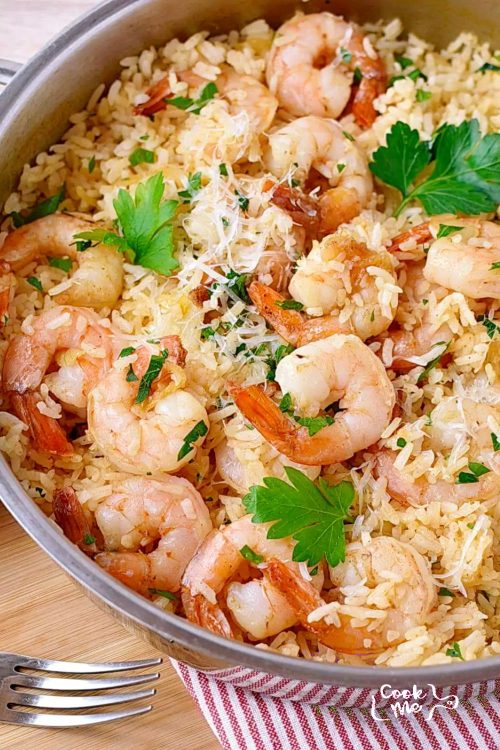 15 Minute One Pan Shrimp and Rice