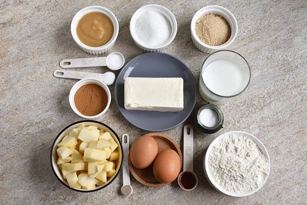 Ingredients for Apple Cinnamon Bread