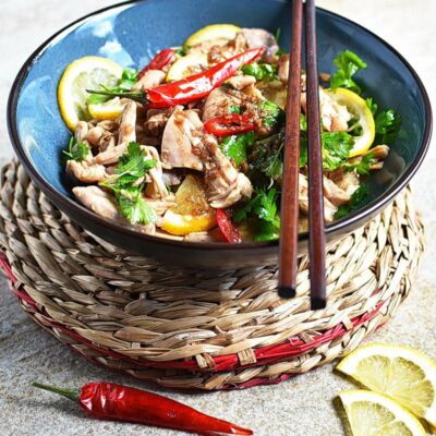 Asian Lemon Chicken Salad Recipes– Homemade Asian Lemon Chicken Salad – Easy Asian Lemon Chicken Salad