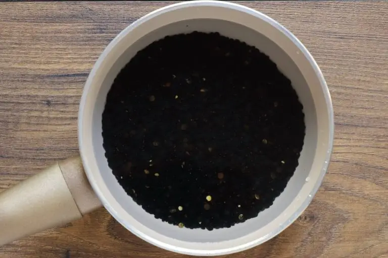 Step 1 - Black Lentils with Spinach