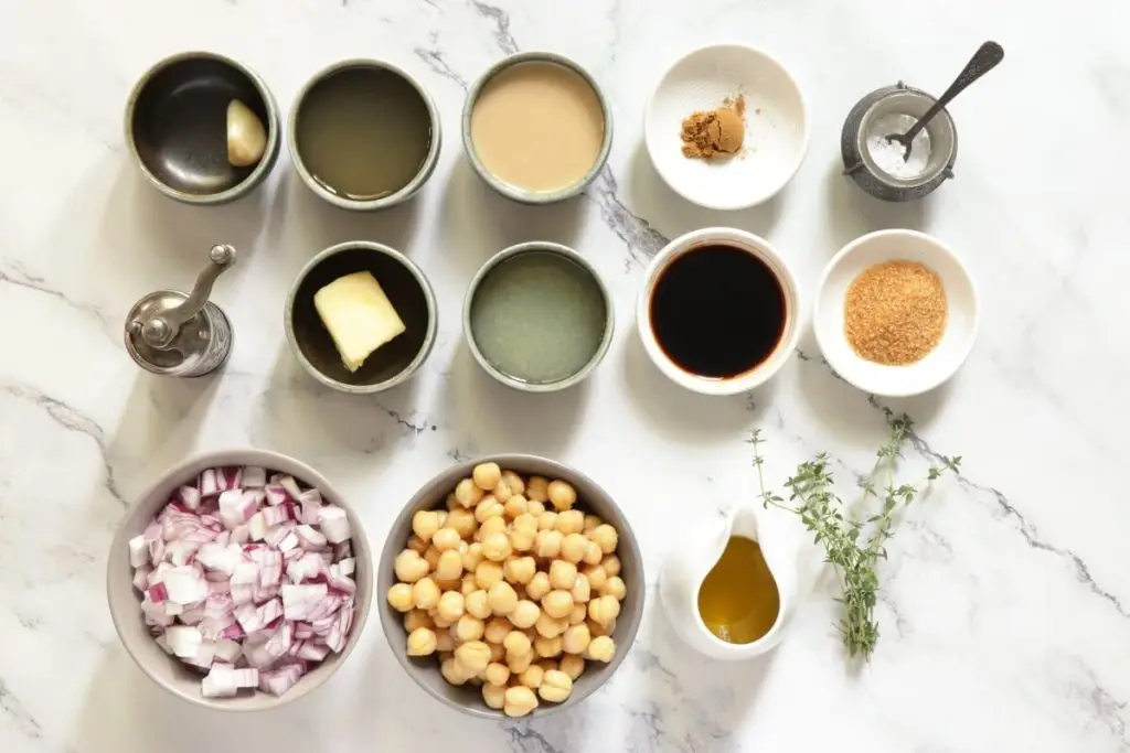 Ingredients for Caramelized Onion Hummus