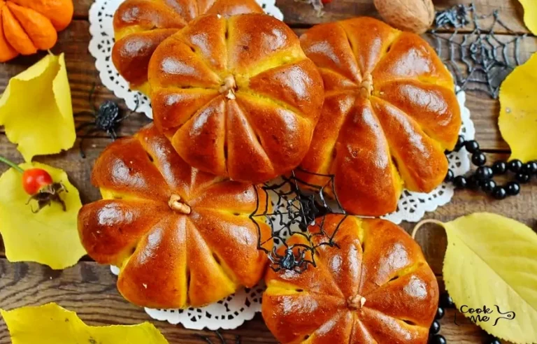 Step 9 - Cream Cheese Stuffed Pumpkin Dinner Rolls