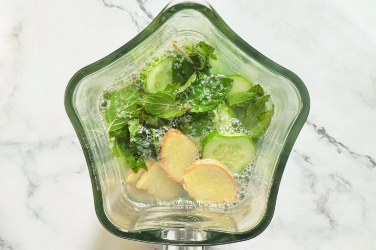 Step 2 - Cucumber Ginger Mint Agua Fresca