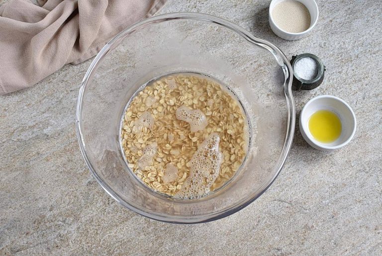 Step 1 - No-Knead Maple Oat Bread