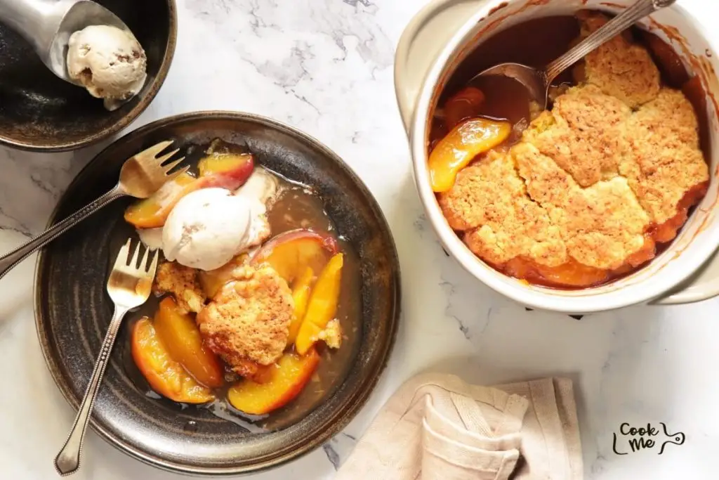 Peach Cobbler for Two