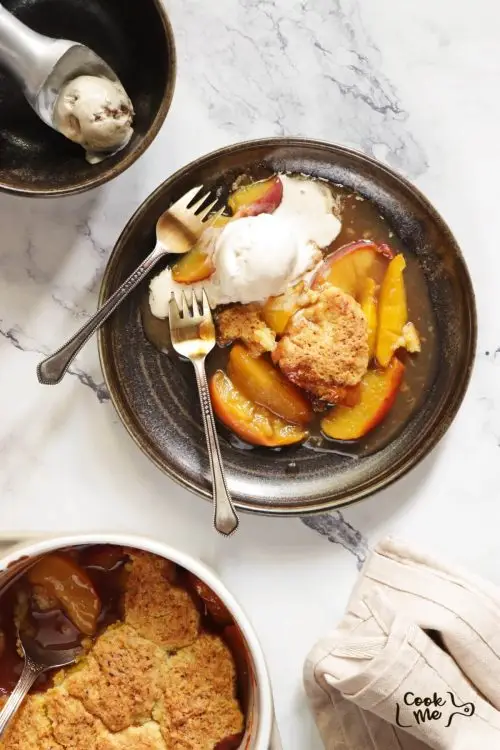 Peach Cobbler for Two