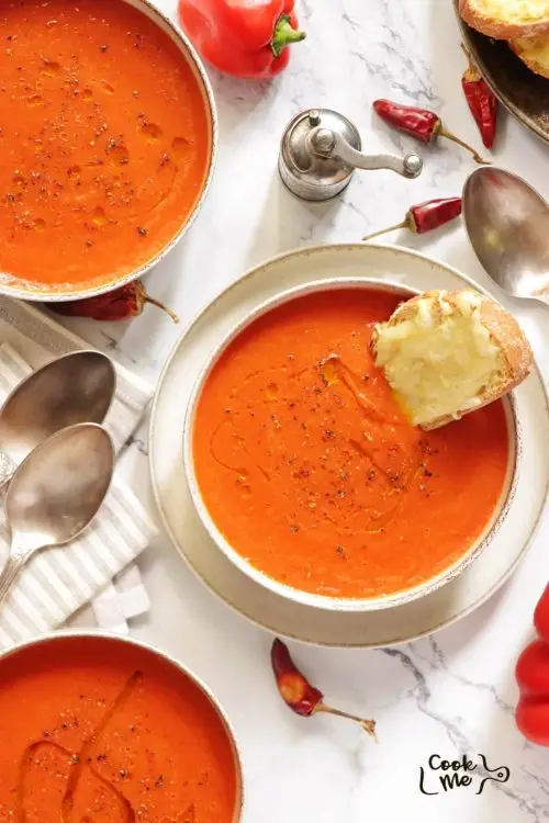 Roasted Red Pepper and Tomato Soup