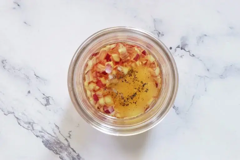 Step 1 - Tomato Peach Corn Salad