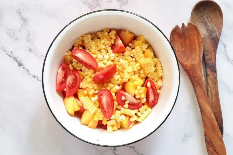 Step 2 - Tomato Peach Corn Salad