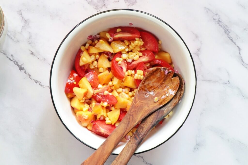 Tomato Peach Corn Salad recipe - step 3