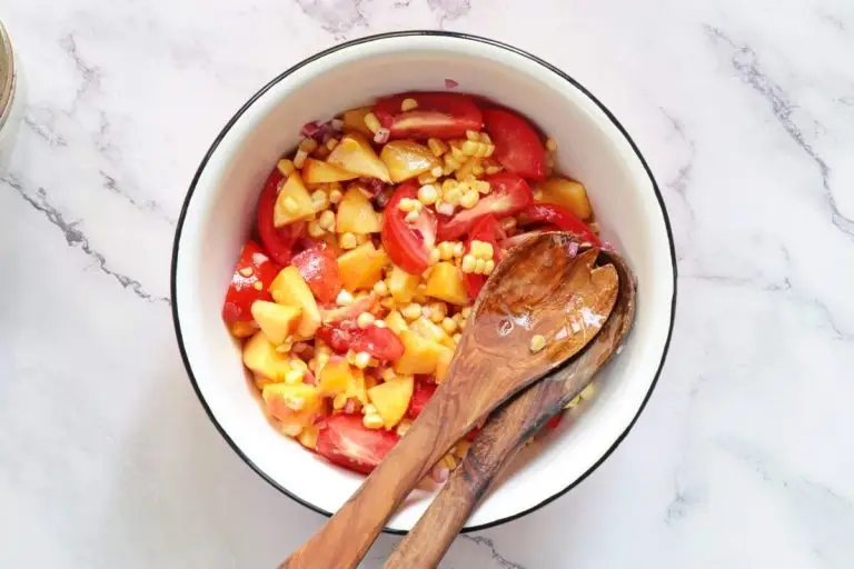 Step 3 - Tomato Peach Corn Salad